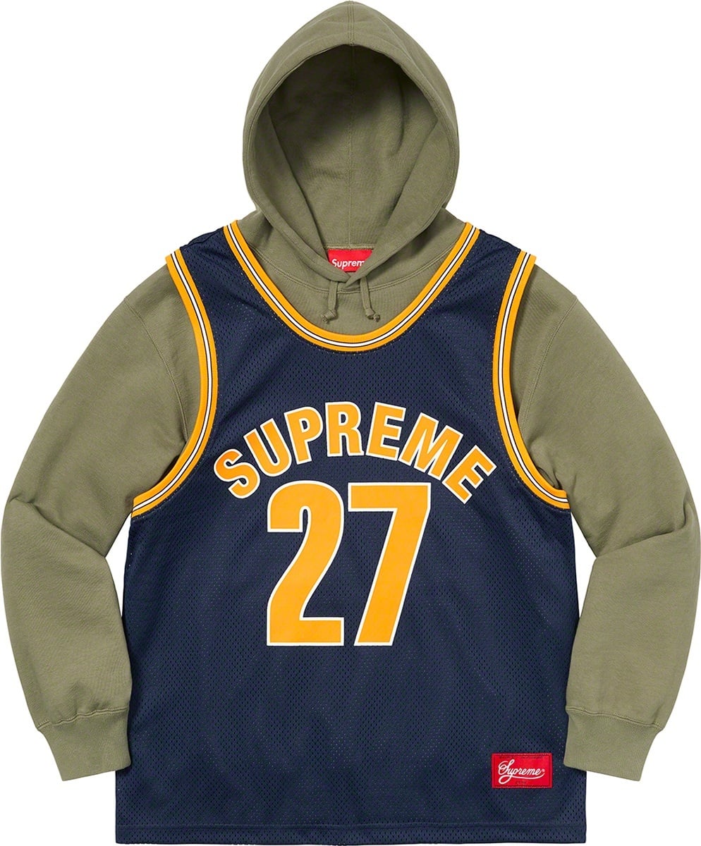 Basketball Jersey Hooded Sweatshirt view 4
